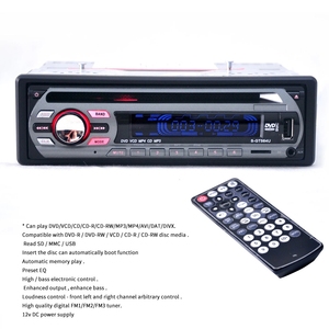 Tek din dash CD DVD FM <span class=keywords><strong>araba</strong></span> stereo MP3 MP5 açık çıkarılabilir panel - Product Image 4