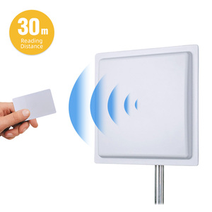 Impinj E710 integrato a lungo raggio UHF RFID lettore 30m incorporato 12dbi Antenna di guadagno relè USB TCP IP interfaccia per il controllo accessi