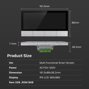 6.2 inch Đa-Chức năng thông minh Bảng điều khiển tường màn hình cảm ứng ZigBee Hub <span class=keywords><strong>Gateway</strong></span> Android Anh/EU cắm thông minh sản phẩm nhà các thiết bị - Product Image 4