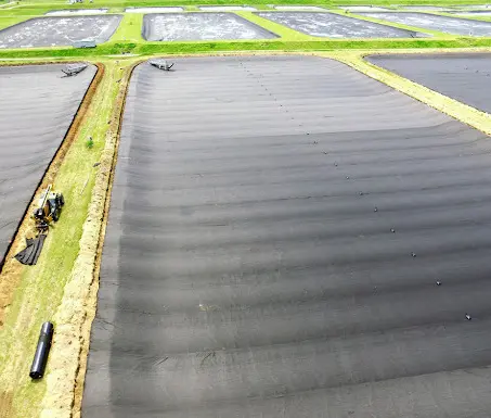 Revestimiento de plástico para estanque de peces, revestimiento para estanque agrícola de 500 micras, Geomembrana hdpe