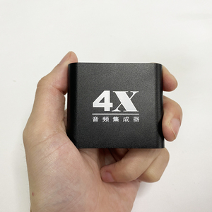 Tarjeta de sonido de micrófono 4 en 1, mezclador de audio DJ de 4 canales, convertidor de Audio para teléfono/cámaras, espectáculo en vivo - Product Image 6