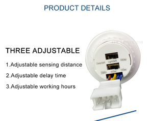 AC110V 220V Retardo de tiempo ajustable PIR Interruptor de sensor de movimiento infrarrojo Luz de techo led Interruptor de sensor de encendido/apagado automático - Product Image 5