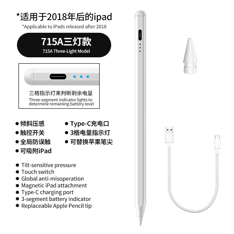 Pantalla de alimentación 715a para iPad, compatible con Apple.