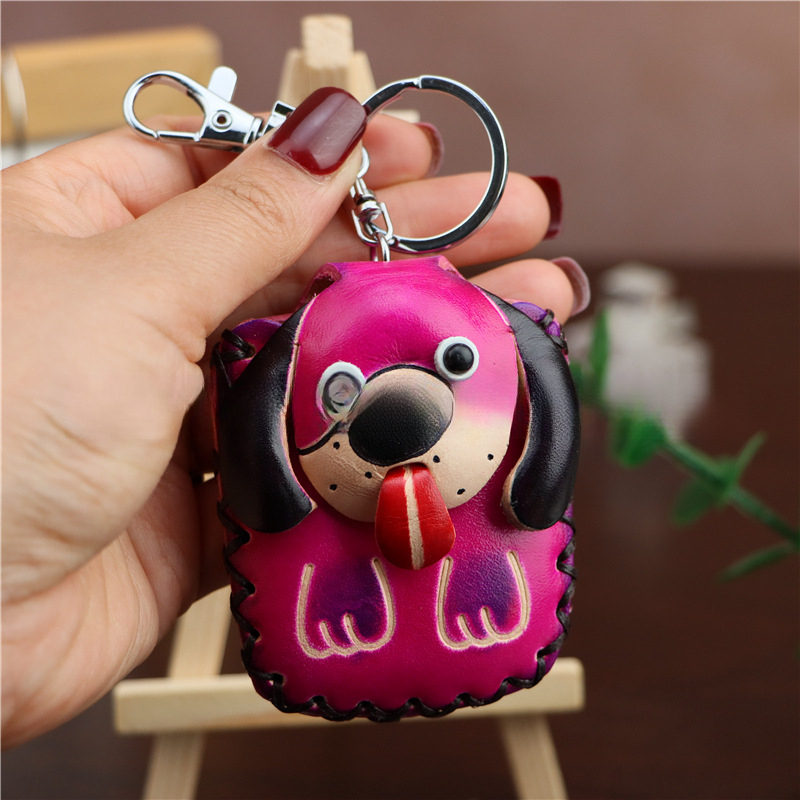 colorful Little dog - Rose Red