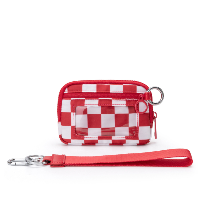 Motif à carreaux rouges