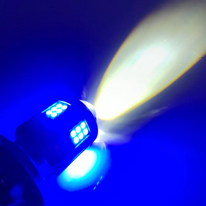 オートバイLEDヘッドライト2色フィッシュアイライトH4電気自動車H6デュアルライト、オートバイヘッドライト用レンズ付き - Product Image 5