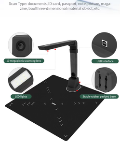 Best Teaching Use High Speed Resolution 12MP Camera <strong>Quick</strong> <strong>Scan</strong> Document Scanner - Product Image 5
