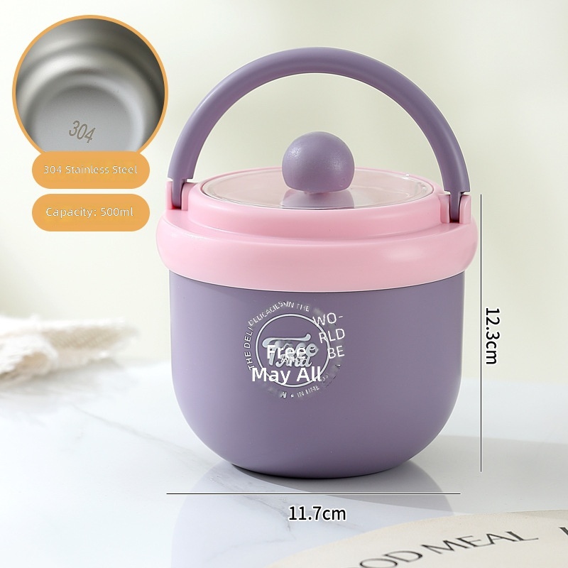 500 ml en acier inoxydable violet