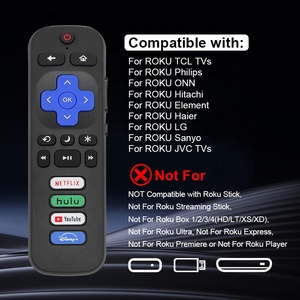 Popüler 17 tuşları toptan TV uzaktan kumanda yedek uzaktan kumanda sadece Roku TV için uyumlu TCL troku akıllı tv'ler için - Product Image 2