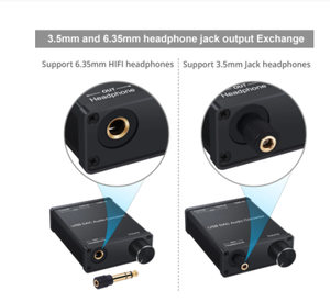USB DAC Audio Converter <strong>with</strong> <strong>Headphone</strong> Amplifier USB to Coaxial S/PDIF Converter Digital to Analog Signal for PS4 PS3 PC - Product Image 3