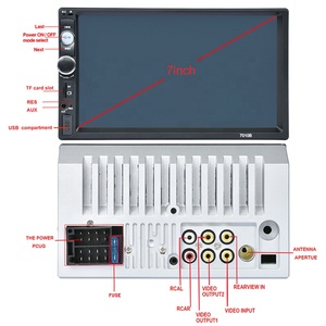 Reproductor multimedia con pantalla táctil de 7 pulgadas para coche, autorradio estéreo 2 Din con reproductor MP5, Android, accesorios Mirror Link, DVD - Product Image 5