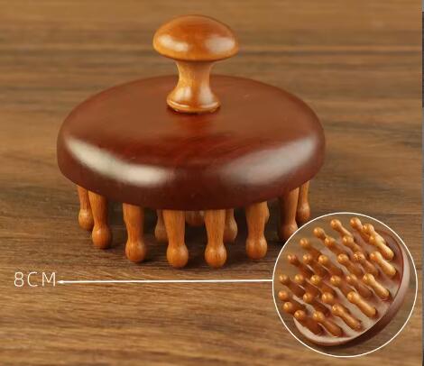 28-tooth round handle fine tooth massage comb premium