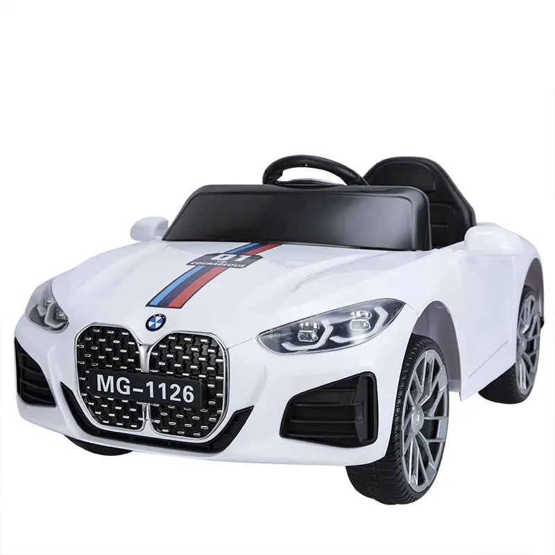 Auto elettrica per bambini altalena ammortizzante Sport Sedan 380 Drive Toy giocattolo a quattro ruote Baby Child Electric Racing Car