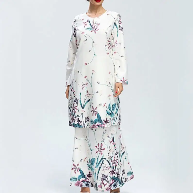 2019 Fashion Stijl Kelawar Kebaya Moslim Abaya Baju Met Buju Kurung