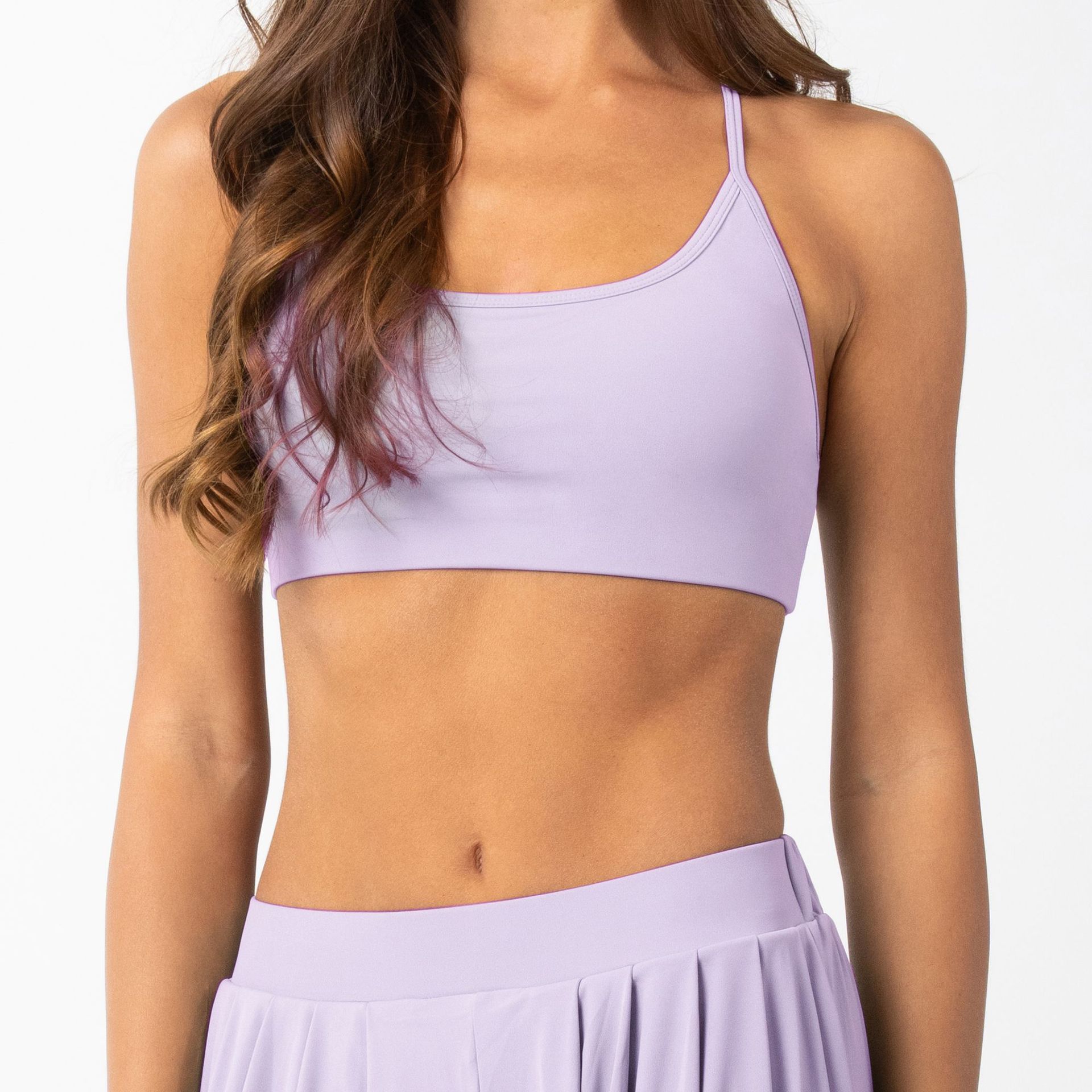 Pts2358-1b soutien-gorge à bretelles croisées violet fumé doux