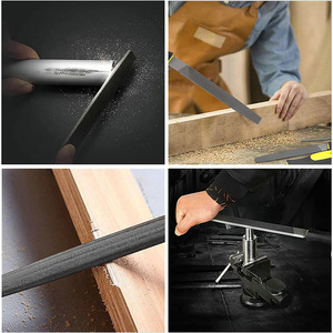 Chế biến gỗ mài tập tin dao dụng cụ cầm tay chỉ bán tròn tập tin dao đặt gỗ khắc công cụ cho chế biến gỗ - Product Image 5