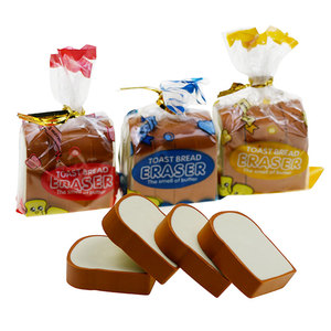 Becol Bán Buôn Trường Văn Phòng Phẩm Sáng Tạo Bánh Mì Nướng Bánh Mì Hình Dạng Tẩy Dễ Thương 3D Thực Phẩm Hình Dạng Bút Chì Tẩy Đặt Cho Trẻ Em Quà Tặng Phần Thưởng - Product Image 6