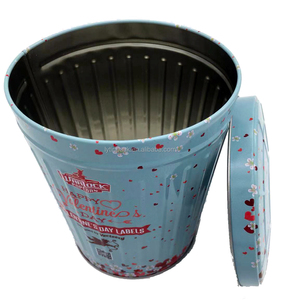 厂家直销圆形可叠放爆米花金属锡罐带盖存放方便 - Product Image 2
