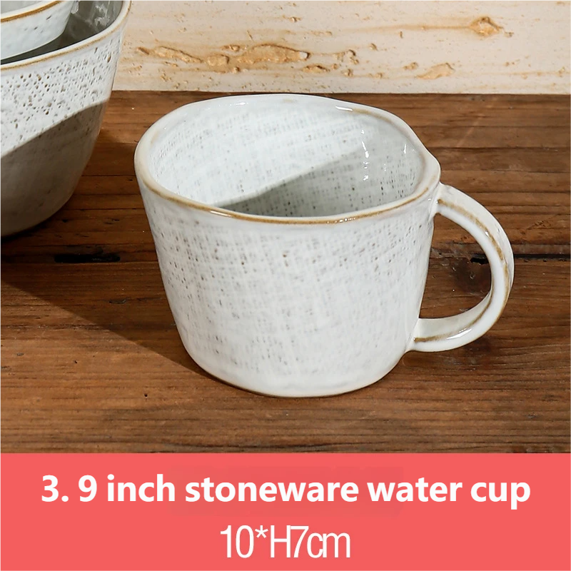 Tasse à eau en grès de 3,9 pouces