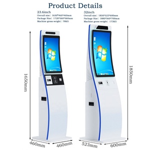 <strong>Queue</strong> <strong>Management</strong> <strong>System</strong> for Hospital,23.6 '' Self Service Cash Register Credit Card Payment Machine, <strong>Touch</strong> Screen Kiosk Printer - Product Image 4