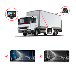2CH防水IP68車両カメラAISBDセンサー機能、トラックフォークリフトRVバス用7インチカラースクリーンディスプレイモニター付き - Product Image 5