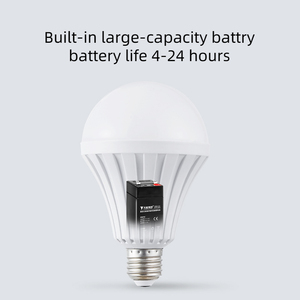 Süper parlak B22 E27 5W - 12W enerji tasarrufu LED akıllı şarj edilebilir acil durum ışığı pille çalışan Led ampul - Product Image 5
