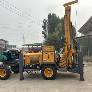 גלגלים 180 מ 'מים היטב קידוח דיזל מנוע מנוע סחוט הידראולי קידוח אוויר קידוח אוויר סתיח במבצע - Product Image 4