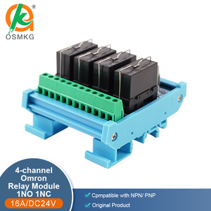 Placa de salida de relé de 4 canales Oshangming, módulo de relé de 12V/24V, placa IO 16A, relés electromagnéticos 1NO 1NC para luz de carretera - Product Image 2