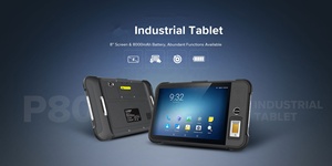 P80 way P80 endüstriyel Tablet 8 ''3 + 32 4G + WiFi + GPS + NFC + kamera + RFID qual-comm Android 13.0 2D barkod tarayıcı el stok - Product Image 4