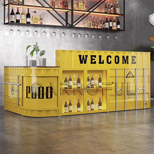 Thanh rõ ràng góc quầy trước quầy tiếp tân quầy gió công nghiệp cổ điển gió công nghiệp cổ điển tiền mặt đăng ký sắt nghệ thuật thanh - Product Image 2