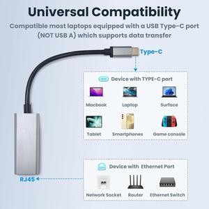 Tipo C a RJ45 adattatore Ethernet 1000Mbps ad alta velocità per il computer portatile Router Ethernet Switch con Rj45 connettore USB C adattatore Hub - Product Image 6