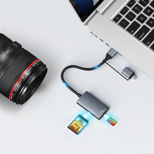 4.0V USB-C çok-kart okuyucu, yüksek hızlı, UHS-II bellek kart okuyucu hızlı SD Mi SD SD SDXC SDHC UHS-II ve UHS-I kartları için - Product Image 2