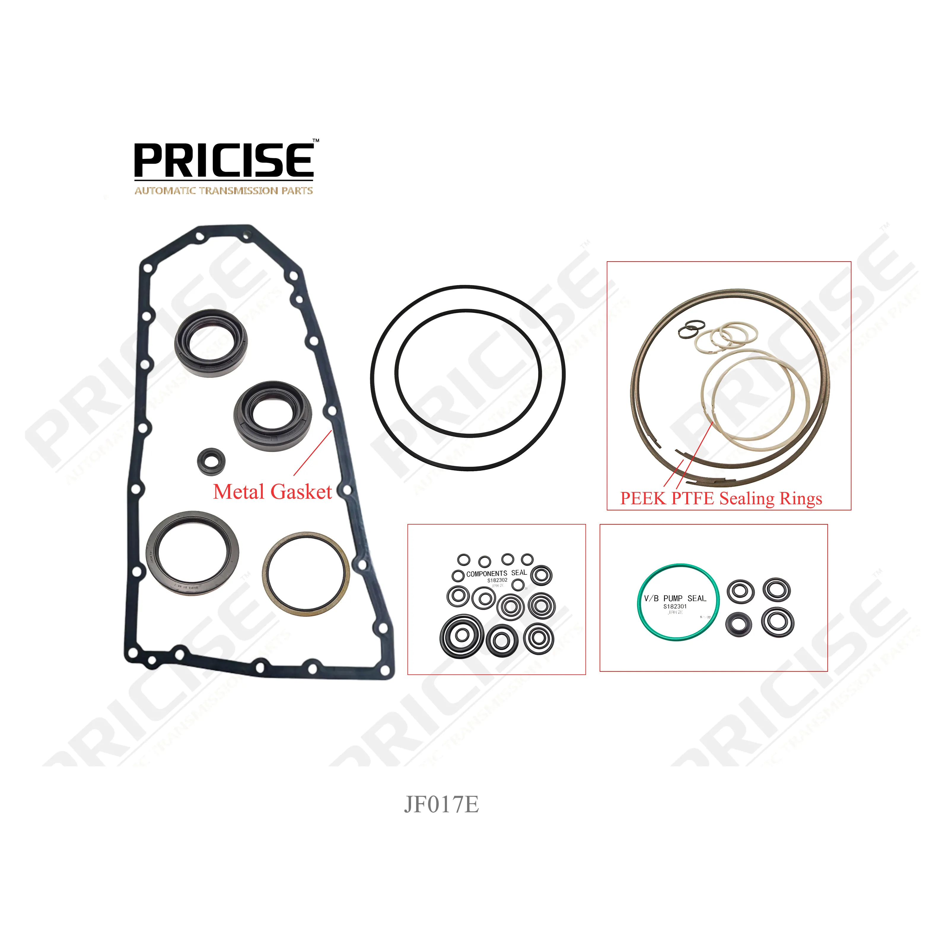 Kit de reparo de automóveis k182900a jf017e, kit de reparo de sistemas de transmissão automática overhaul para nissan re0f10e