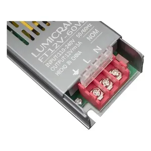 12V 5A 60w发光二极管变压器源驱动器ROHS认证铝泛光灯驱动器110V输入和100W DC/AC输出 - Product Image 4