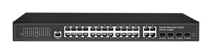 Yönetilebilir anahtarı STP RSTP IGMP Snooping DHCP SNMP V1/V2/V3 SSH zengin QoS 24 Rj45 4 Sfp bakır 28 Port Vlan anahtarı - Product Image 5