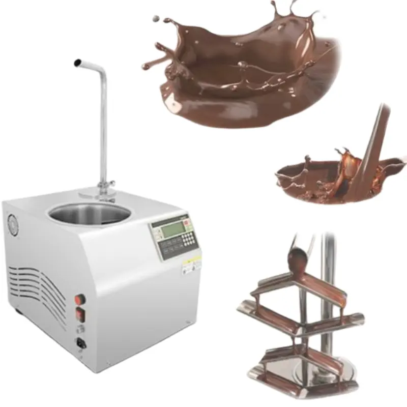 chocolate dispenser tempering making machine hot industrial chocolate melting spread fountains