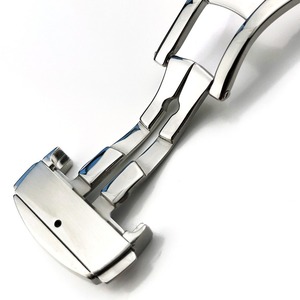Custom 22mm Watch Accessories OEM Polish <strong>Deployment</strong> <strong>Clasp</strong> Push Button Automatically Open Butterfly Watch Buckle for Watch Strap - Product Image 2
