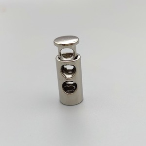 Round Double Holes Metal Spring <strong>Cord</strong> <strong>End</strong> Stopper <strong>Elastic</strong> Rope Adjustment Buckle for Backpack Hoodie Draw String <strong>Cord</strong> Lock - Product Image 4