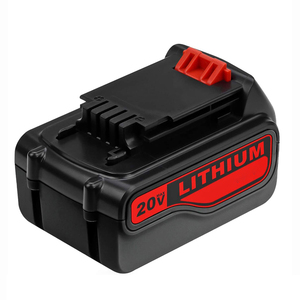 LBXR20 20ボルト最大バッテリー交換用ブラックおよびデッカー20VリチウムバッテリーLB20LBX20 LBXR2020 LBX4020 LB2X4020-OPE - Product Image 1