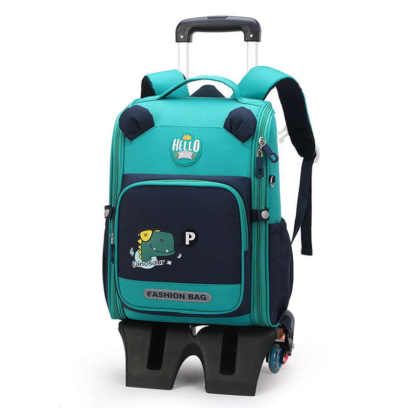 Sac vert haut-pied avec 6 roues