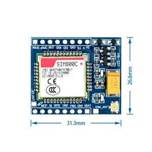 5V 3.3V SIM800C GSM GPRS Electronic PCB Board <strong>Module</strong> TTL Development Board With for Bluetooth TTS STM32 for <strong>Arduino</strong> C51 - Product Image 2