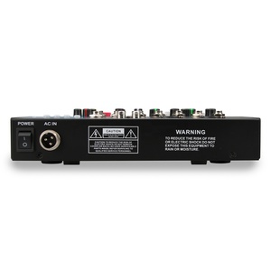 Consola mezcladora profesional de 4 canales Clavax F4 con inserción de línea RCA XLR USB BT entrada AUX enviar efecto de salida ECUALIZADOR DE 3 bandas - Product Image 5