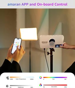 ไฟวิดีโอ60C amaran pano 2300K-10000K 60W RGB พร้อมโหมดควบคุมด้วยแอป12โหมดแสง - Product Image 2