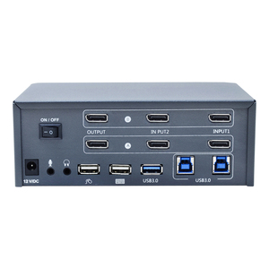 8KデュアルモニターDisplayPort 1.4 SSD用KVMスイッチIntel Core I5サポートWindows/Mac/Linux-2コンピュータ共有セットキーボードマウス - Product Image 3