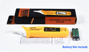 Alarma de voltaje de inducción sin contacto, alarma de luz, detección de circuito doméstico, probador de Sensor de pluma eléctrica - Product Image 6