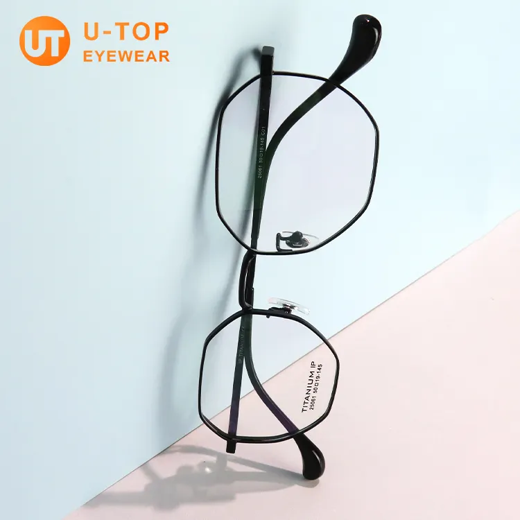 U-top occhiali da vista personalizzati all'ingrosso di alta qualità montature flessibili occhiali in titanio occhiali Unisex 2022
