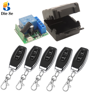 DC 12V 433 Mhz 1-Kanal-Fernbedienung Funk-HF-Empfänger Lerncode-Steuer empfänger Fernbedienung 433 MHz - Product Image 1