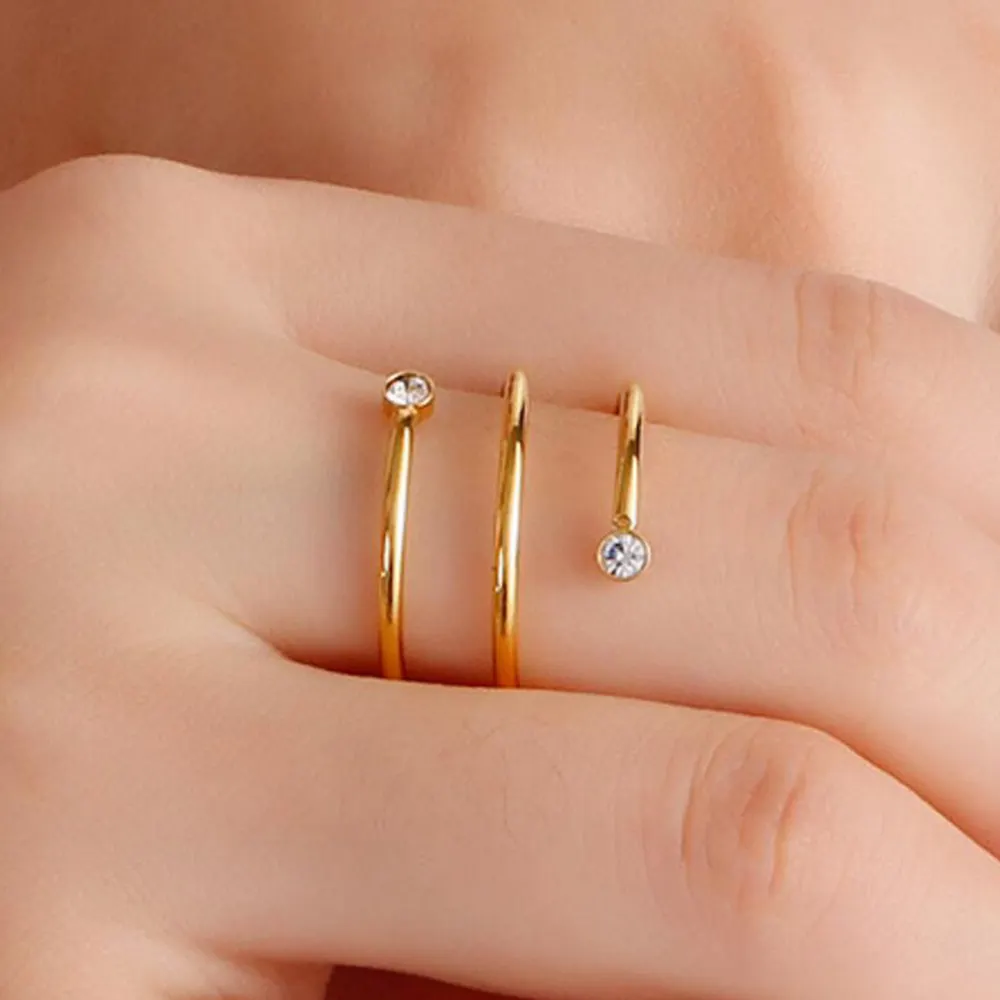 Anelli di moda all'ingrosso gioielli da donna anelli d'oro anelli regalo in acciaio inossidabile 316L per donna