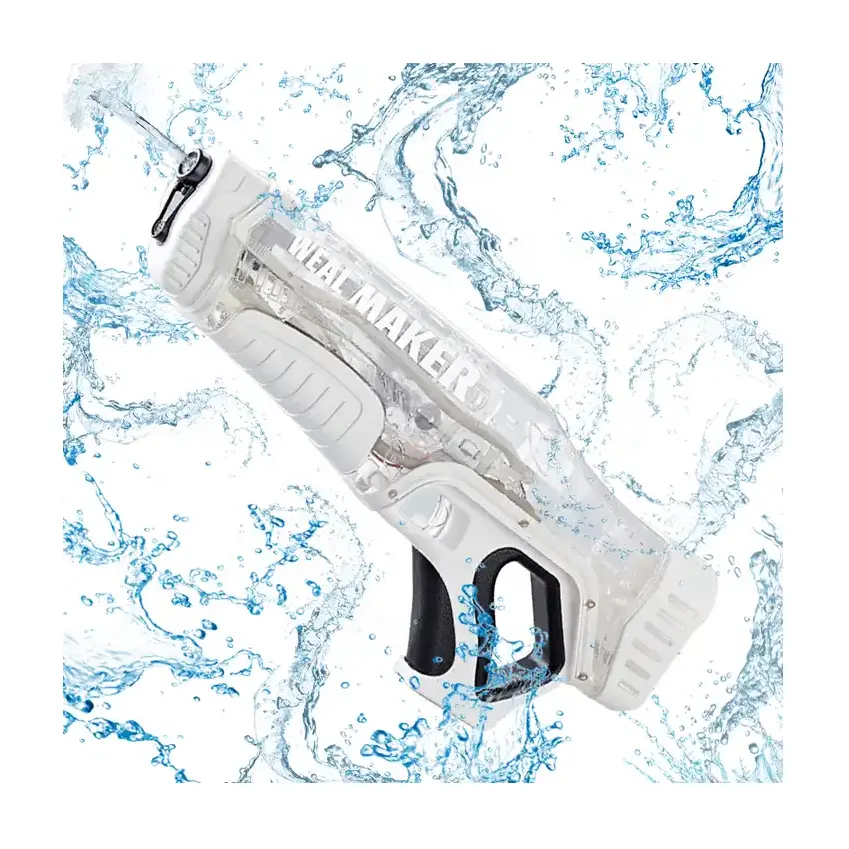 ToyHome pistola elettrica ad acqua a spruzzo giocattolo a lungo raggio di tiro sparatutto pistola trasparente ad acqua di induzione giocattoli per adulti bambini