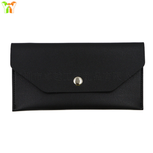 Erkekler/kadınlar kısa PU deri bütçe cüzdan açık kapatma tipi nakit zarf para tutucu ve bağlayıcı organizatör - Product Image 5